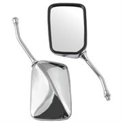 SR-4422 (PAIR) MIRROR THREAD M10 CHROME