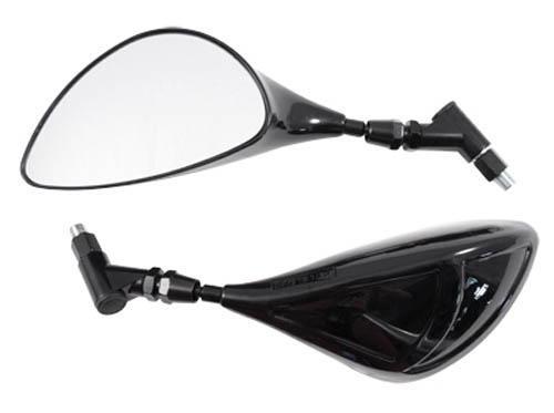 SR-4802 (PAIR) MIRROR THREAD M8 BLACK