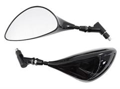 SR-4802 (PAIR) MIRROR THREAD M8 BLACK