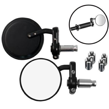 SR-4805 (PAIR) MIRROR BAR END BLACK