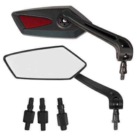 SR-4808 (PAIR) MIRROR THREAD M10 BLACK