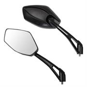 SR-4809 COPPIA SPECCHIO FILETTO M10  NERO