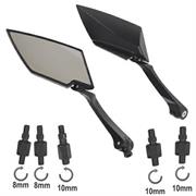 SR-4810 COPPIA SPECCHIO FILETTO M10  NERO