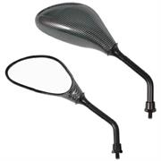 SR-4814 COPPIA SPECCHIO FILETTO M10  NERO