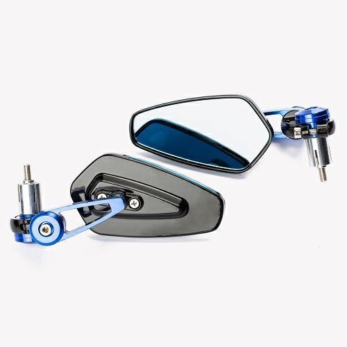 SR-4845 COPPIA SPECCHIO FINALE MANUBRIO BLU
