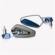SR-4845 (PAIR) MIRROR BAR END BLUE