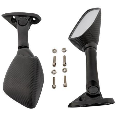 SR-4859 (PAIR) MIRROR THREAD M10 BLACK