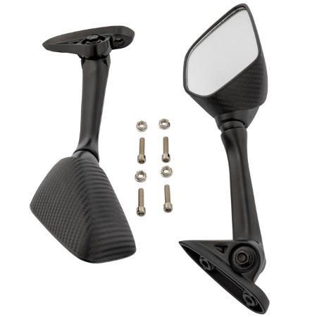 SR-4860 COPPIA SPECCHIO FILETTO M10 NERO