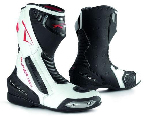 STRADA LEATHER RACE BOOT WHITE SIZE 43