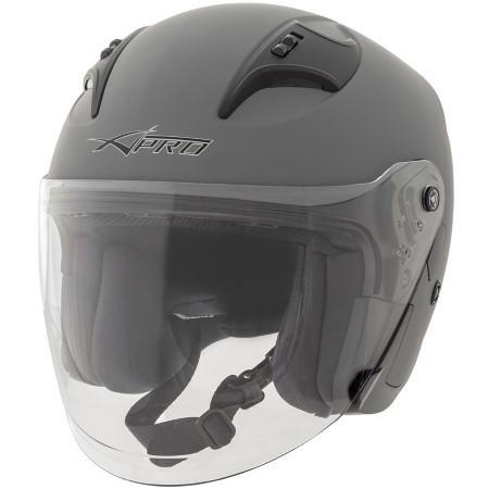 STREAM OPEN FACE HELMET VISOR  MATT GREY  M