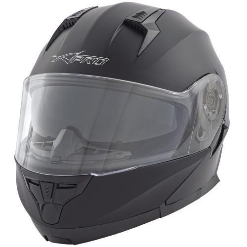 TARGET FLIP UP HELMET DOUBLE VISOR MATT BLACK M