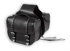 WOLF LEATHER BAG BLACK