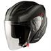 YORK CASCO JET DOPPIA VISIERA NERO OPACO GRIGIO S