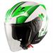 YORK CASCO JET DOPPIA VISIERA BIANCO VERDE XS