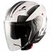 YORK CASCO JET DOPPIA VISIERA BIANCO GRIGIO M