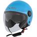 ZETA  CASCO JET VISIERA AZZURRO TAGLIA L