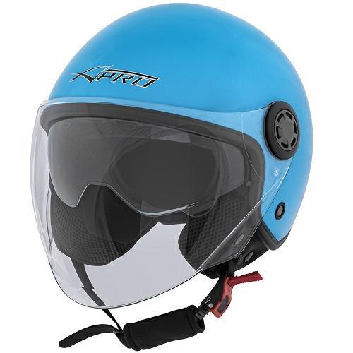 ZETA  CASCO JET VISIERA AZZURRO TAGLIA S