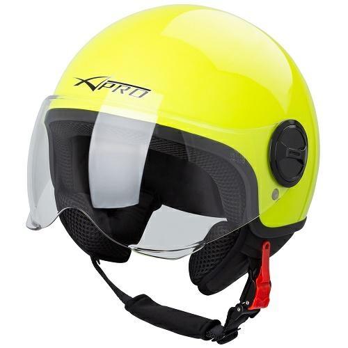 ZOOM CASCO JET VISIERA GIALLO FLUO TAGLIA S