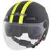 FEVER JET HELMET VISOR MATT BLACK FLUO 2X
